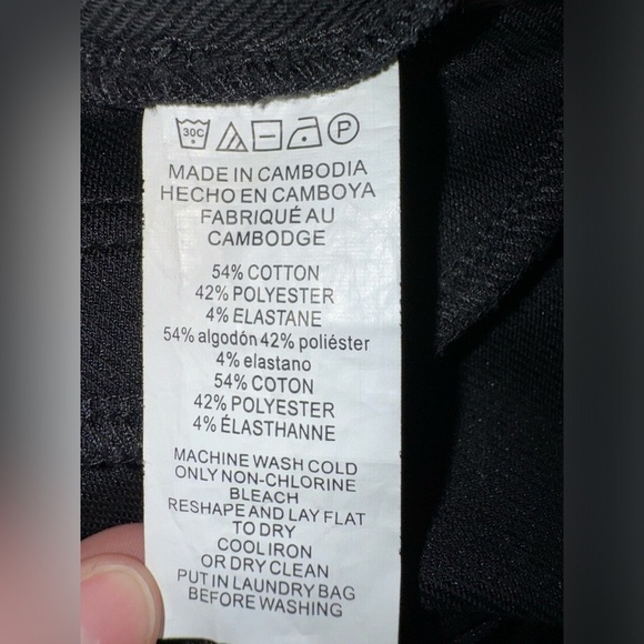 MICHAEL Michael Kors Large black gold Stretch Knit Twill Pull-On Leggings casual - Picture 13 of 13